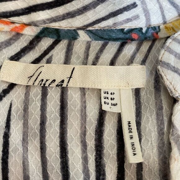 Anthropologie Floreat Lace Up Tank 4P - Picture 4 of 6